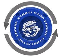 Anneau de démarrage intérieur,Couvercle de protection pour bouton de démarrage d'allumage de voiture | Bague de démarrage de moteur de voiture anti-rayures, décoration pour la plupart des voitures et