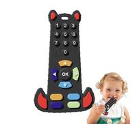 Anneau de dentition à distance en silicone | Télécommande de dentition pour | Jouets de dentition à distance pour, anneau de dentition en silicone à texture douce, jouets à mâcher pour, jouets senso
