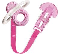 Anneau De Dentition À Partir De 2 Mois,Soulagement Instantané De La Dentition Des Dents Postérieures,Extra Léger Et Facile À Saisir Et À Tenir,Avec Broche,Facile À Nettoyer,Rose,Lot De 1