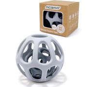 Anneau De Dentition Bébé 2 En 1-Jouet En Silicone Sans Bpa,Balle De Préhension Sensorielle,Jouet De Dentition Pour Bébé Dès 0 Mois Cadeau Pour Enfant Accessoire De Dentition (Gris)