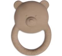 Jollein 101-001-67008 Anneau de dentition en caoutchouc naturel Motif ours en peluche biscuit