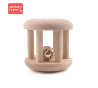 Anneau De Dentition En Bois Pour Bébé,Hochet,Animal,Lune,Anneau De Hêtre,Sans Bpa,Rongeur,Jouet Pour Tout-Petit,Cadeau Pour,1 Pièce - Type Toys