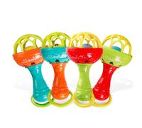 Anneau De Dentition En Caoutchouc Souple Pour Bébé, Jeux Amusants, Multifonction, Bâton Avec Anneau De Dentition, Jouet Qui Tient La Main