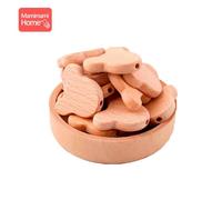 Anneau De Dentition En Hêtre Pour Bébé, 10 Pièces, Jouet, Perles D'animaux, Attache-Sucette, Chaîne, Accessoires Montessori, Perles En Bois Sans Bpa, Cadeau Pour Infirmière