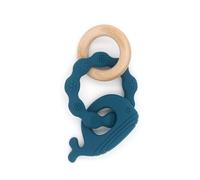Anneau De Dentition En Silicone 3 En 1 Pour Bébé, Hochet De Qualité Alimentaire, Anneau De Dentition, Pendentif Poulpe, Bracelet De Dentition En Bois