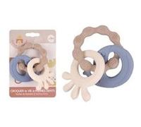 Anneau de dentition en silicone bleu Beige G