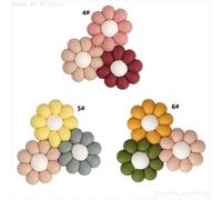 Anneau De Dentition En Silicone En Forme De Fleur Pour Bébé, 1 Pièce, Perles De Qualité Alimentaire, Soins Infirmiers, Jouet De Dentition À Mâcher, Sucette Chaîne Hochet Accessoires Pendentif