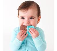 Anneau de dentition en silicone Nuby en forme de barre chocolat e - 3 mois et plus