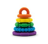 Anneau de dentition en silicone petite tour arc-en-ciel Jellystone