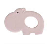 Anneau de dentition hippopotame en caoutchouc naturel rose TU
