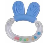 Anneau de Dentition Hochet "Lapin" 7cm Bleu Bleu G