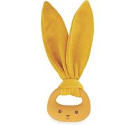 Kaloo - Lapinoo - Anneau de Dentition Bébé - Couleur Ocre - Anneau Lapin - Sans PVC Sans BPA - Double Texture - Accessoire Bébé - Dès la naissance, K218008