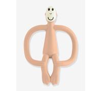Matchstick Monkey Teething Toy and Gel Applicator jouet de dentition avec brosse 2 en 1 Peach Salmon 1 pcs