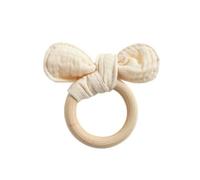 Anneau De Dentition Pour Bébé, 1 Pièce, Oreille De Lapin, Bricolage, Bracelets En Bois, Animaux En Hêtre, Cadeau De Fête, Jouet De Gymnastique, Hochet