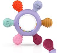 Anneau De Dentition Pour Bébé,Hochets De Dentition En Silicone Jouet De Dentition,Accessoires D'allaitement Sans Bpa Pour Bébés De 3-6 6-12 Mois Autistes,Cadeaux Pour Enfant.[H8]