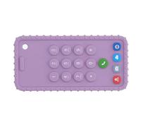 Anneau de Dentition pour Téléphone pour bébé, Jouets à Mâcher Sensoriels Doux et Sûrs pour Bébés (PURPLE)