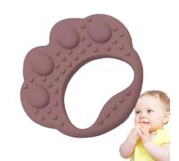 Anneau de dentition pour tout-petits, jouet de dentition pour bébé - Anneau de en forme de patte de chien mignon,Anneaux de Anti-chute en Silicone souple, bâton de au poi
