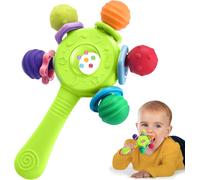 Anneau De Dentition-Sans Bpa,Baby Rassel And Bite Ring Pour Promouvoir La Motricité Et Le Développement Des Dents,De Haute Qualité,Idéal Pour Les Bébés De 0 À 36 Mois (Vert)