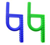 Anneau de Dentition Sensoriel, Aide à la Mastication, pour Autisme, TDAH et Troubles Anxieux(Bleu-vert)