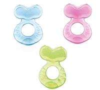 Anneaux de dentition Nuby tétine en forme de poisson junior 14,5 cm rose silicone