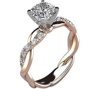 Anneau de doigt, femmes exquise twist fianson anneau bijoux accessoire professionnel