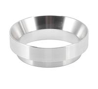 Anneau de dosage de café de 58 mm, en alliage d'aluminium magnétique italien, entonnoir en poudre pour café, usage domestique, finition miroir, facile à nettoyer (Argent)