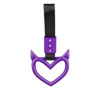 Anneau de dragonne pour voiture - Poignée de diable en forme de cœur, poignée facile à ajuster, accessoire intérieur de véhicule, ajout de poignée SUV | Sangle de poignée de dérive de voiture durable