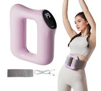 Anneau de fascia multifonctionnel pour tout le corps, brûle et façonnage des graisses, masseur électrique ergonomique, vibration haute fréquence, modes de massage réglables (rose)