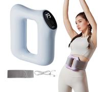 Anneau de fascia multifonctionnel pour tout le corps, brûle et façonnage des graisses, masseur électrique ergonomique, vibration haute fréquence, modes de massage réglables (bleu)