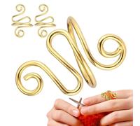 Anneau de fil pour crochet, anneaux de crochet | 3X Bague réglable au crochet au doigt | Guide de fil, anneau de tricot, anneau compagnon pour gauchers et droitiers pour chapeaux, mitaines, pantoufles