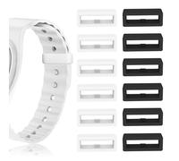 Anneau de fixation multicolore en silicone pour bracelet compatible avec Fitbit Charge/Charge HR/Garmin Vivofit/Disney Magic Bands 1.0/2.0 et plus encore