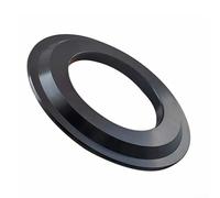 Anneau de fourche de réparation de fourche avant 44/56 mm pour casque inférieur conique 286 mm base en alliage d'aluminium partie entretoise de vélo noir