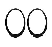 Anneau de Garniture de Phare Lunette de Phare Anneau de décoration de Phare 51137351371 51137351372 Gauche Droite Paire Élégante Protection Durable Fit pour Clubman F54 2014 2019 (Noir Brillant)