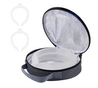 Anneau de glace pour cou avec sac isotherme. Tube de refroidissement portable pour la tête et les épaules par temps chaud, collier de glace en gel pour travailleurs en plein air, sport. Wraps