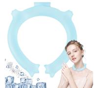 Anneau de glace réutilisable pour le cou - Écharpe de protection contre la chaleur pour golf, pêche, plein air, camping, école, course à pied, gym, plage, randonnée pour adultes, bleu, Refer