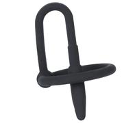 Anneau de gland avec plug urètre - silicone - Sperm Stopper - Taille - medium/large