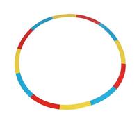 Anneau de Golf Target Circle, Golf Training Visual Aid, Cercle Puth Puth and Cripping Training Train (Red Yellow Blue Large Circles 129.5cm)