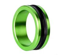 Anneau de guidage de ligne de pêche avec alliage d'aluminium et caoutchouc antidérapant texturé pour un serrage efficace et sécurisé des nœuds (1 pièce, vert)