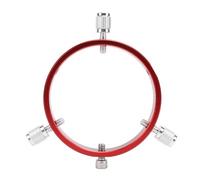 Anneau de Guidage de Lunette de Recherche pour Astronomique, Réglable pour Diamètre de Tube de Télescope ou Viseurs de 80 à 100 Mm, Anneau de Lunette de Guidage à Six Points, Rouge