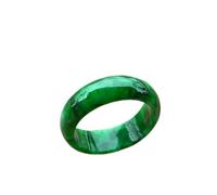 Anneau de jade vert naturel pour femmes hommes anneau émeraude en pierre naturelle Jade Jadeite Jade Bijoux Nickles Femmes (Gem Couleur: vert, anneau Taille: 10)