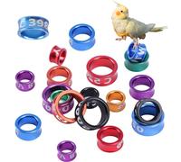 Anneau de Jambe d'oiseau 2.7 mm 3 mm 4 mm 4.5 mm 5 mm Parrot Canary Aviary Mand Band Anneau de Pied Anneau Ouvert 30pieces 5.0