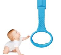 Anneau de jeu pour bébé, ABS 18,5 x 8,8 cm - Design léger - Anneaux de traction pour crèche avec poignée simple, pratique de randonnée, aide à la position debout, anneaux de support pour playpen Cot |