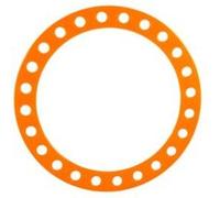 Anneau de jonglage - Mister Babache - Wind Ring - 32 cm Orange Orange G