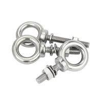 Anneau De Levage Anneaux à œil M3 M4 M5 M6 M8 avec rondelles écrous Ensemble de joints Boulons allongés en acier inoxydable 304 Vis et anneau levage marin(M8x200mm 1Set)