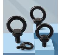 Anneau de levage en acier inoxydable 304 noir M3 M4 M5 M6 M8 M10 M12 M14 M16 M18 M20 M24 Vis à œil de levage marines Boulon à anneau(M5X11 5PCS)