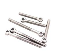 Anneau De Levage M5 M6 M8 M10 M12 M14 M16 GB798 304 Acier inoxydable Boucle Cercle Trou Boulon Anneau Vis à œil Filetage métrique(85mm,M5 5pcs)