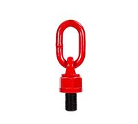 Anneau de levage universel - M12 × 18mm 1T Outil d'anneau d'oeil de levage Boulon à anneau en acier allié Rotation à 360 degrés Anneau de levage Vis Die Boulon de connexion Vis (Rouge)