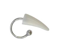 Anneau de lèvre en résine d'inspiration punk en forme de fer à cheval pour des styles distinctifs lors de festivals de musique et de fêtes, One Size, Comme décrit, Comme décrit.