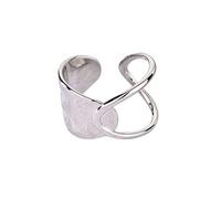 Anneau de livre sterling, anneaux ajustés pour les femmes Bagues sterling ouvertes ouvertes simples anneaux de mariage simples pour les anneaux d'éternité pour femmes promesses d'anneaux
