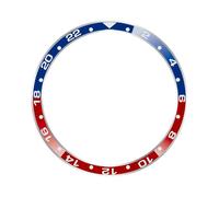 Anneau de lunette en métal compatible avec Xiaomi Watch S3/S4, cadre en acier, coque rigide de protection pour montre intelligente S3/S4, anti-rayures, facile à installer (anneau bleu et rouge)